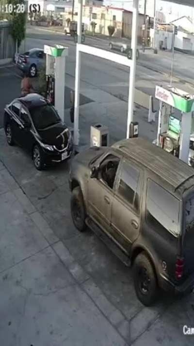 Police are searching for this morbidly obese man who viciously beat a woman at Gardena gas station without provocation. He left her hospitalized with serious injuries. (Los Angeles)