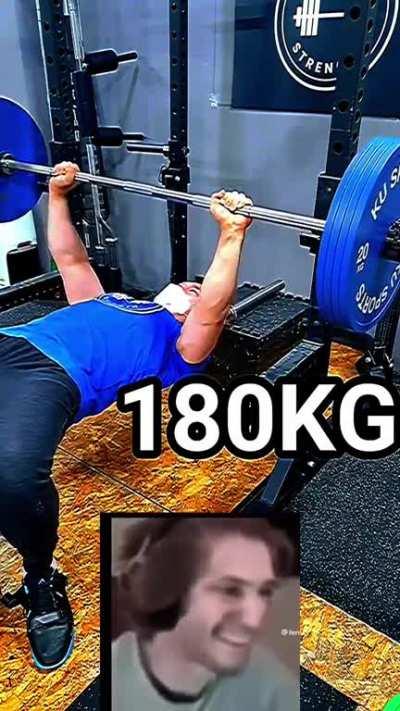 180kg bench PR
