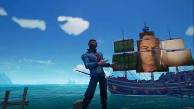 I didn't know Rare added animated sails. Rare has out done themselves.