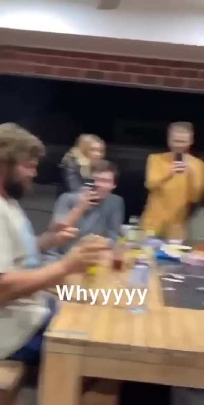 he tried to light his beard on fire..