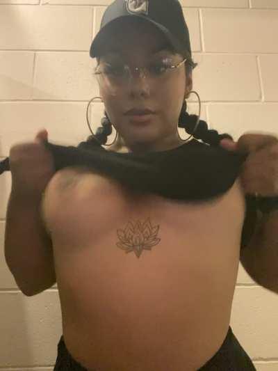Would you suck my tits at the baseball game?