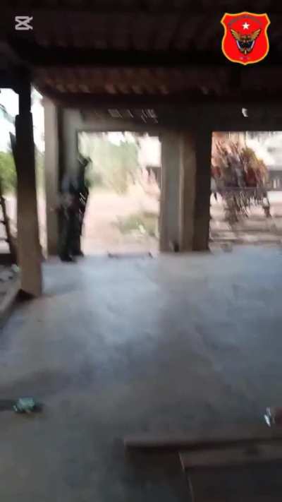 Myeik Pakafa (People's Defense Organization) rebels fighting junta forces in Htonmakhar, Tanintharyi Township, Myanmar [Between February 12-14]