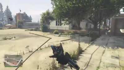 My oppressor mk2 grabbed and yeeted a npc into a parking lot lmao