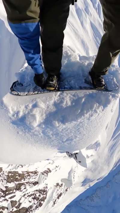 Travis Rice doing Travis Rice things in the backcountry...