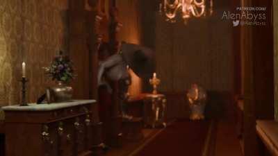 Ada Wong Being Followed by Dimitrescu (AlenAbyss) 