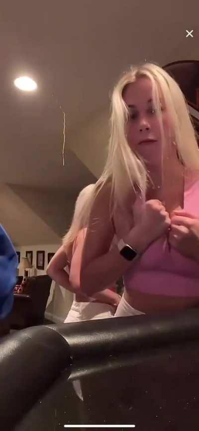 Slipped during a tan line check.