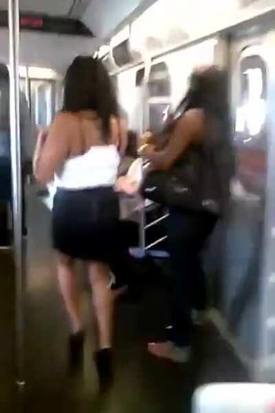 Train dancer could use a little bit more self control