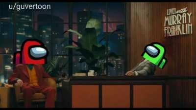 Meme de amongs com a cena do Joker (original)