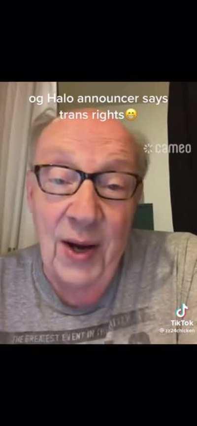 Based Halo Announcer Says Trans-Rights