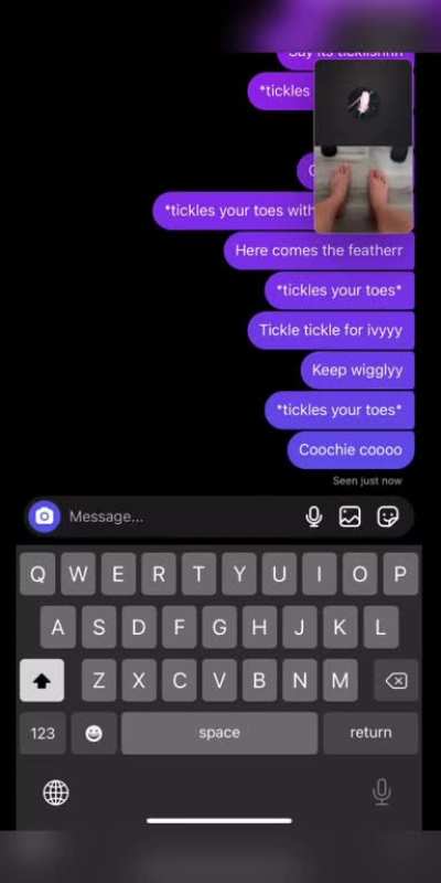 Met this mature 42 year old whose a bodybuilder. She has beautiful veiny feet and she let me tickle them on a video call☺️