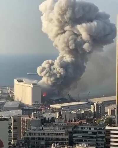 Another video of the tragic explosion in Beirut. May all souls rest in peace.