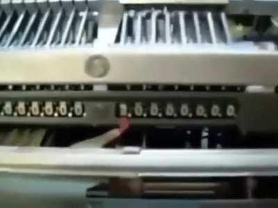 This is what happens when you divide by zero on a 1950 mechanical calculator