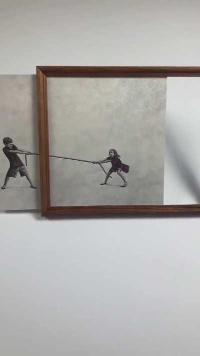 Frame experiments - experimenting with frames as part of the artwork