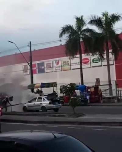 They called a pit cleaner to stop the fire