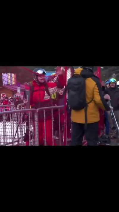 Altercation at a ski slope