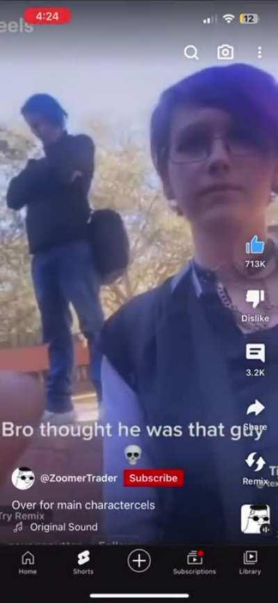 Bro activated his idle animation