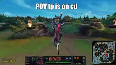 When TP is on CD and there is teamfight at drake