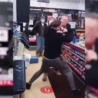 man gets what he wanted at a gas station