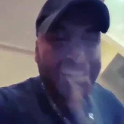 Idiot shot a fire extinguisher in his mouth