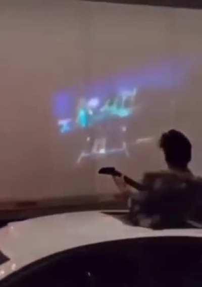 Guitar hero on the freeway