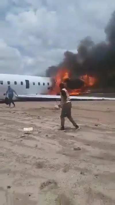 An ERJ-145 crashed on landing at Kolwezi Airport, in the Democratic Republic of Congo