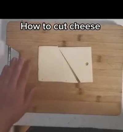 Helpful tutorial on how to cut cheese