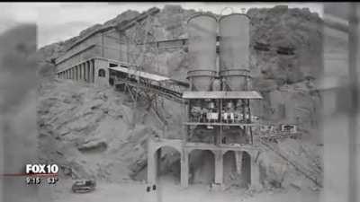 Under Water Buildings Located Under The Surface Of Lake Mead