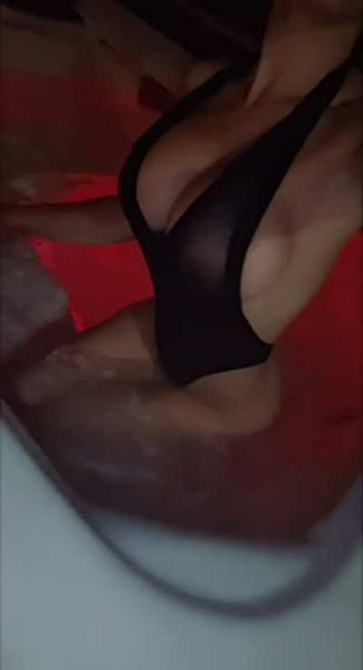 Nighttime Jacuzzi Babe