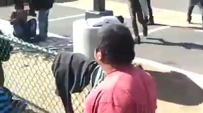 Stranger saves kid from bully