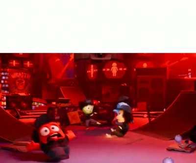 Inside Out movie scene, meme template.