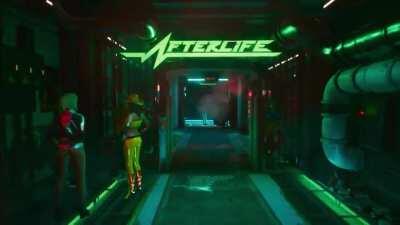 He sneaked in unnoticed. T Pose NPC in Promo video.