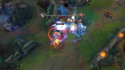 5 man R into 5 man W that won us the game: