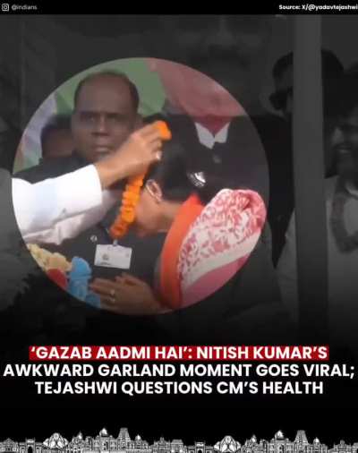 Bihar RJD leader Tejashwi Yadav has once again questioned Chief Minister Nitish Kumar’s health and fitness to lead the state, sharing a video from a recent rally.