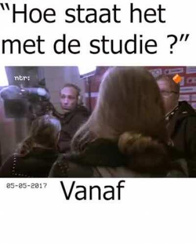 Hoe staat het met de studie.