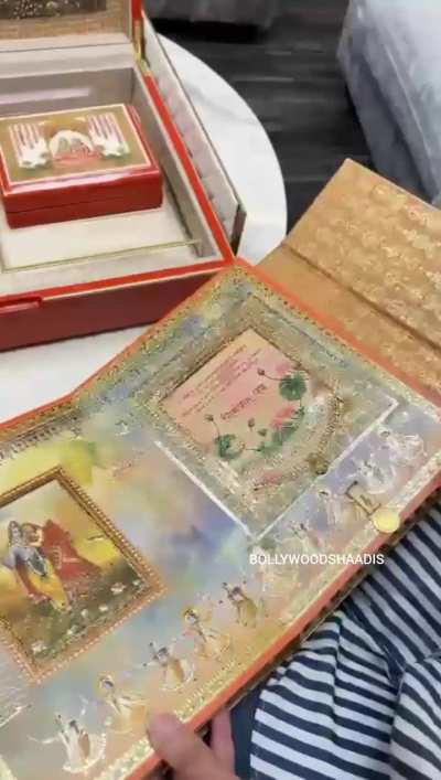 Anant Ambani and Radhika Merchant's wedding invite 