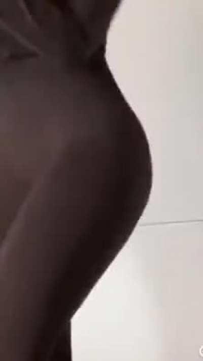 Close up of gabi shaking her fat ass