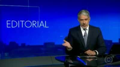 Editorial do Jornal Nacional de hoje 06/01/2022. Talvez o mais forte/contundente contra as falas absurdas de Jair Bolsonaro em relação a pandemia/vacinação.