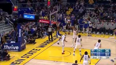 [Highlight] Wiggins with the 2-handed jam over Bazley