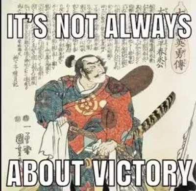 It's not always about Victory