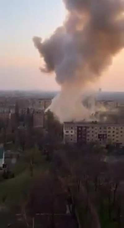 Missile attack today; Kryvyi Rih, Ukraine