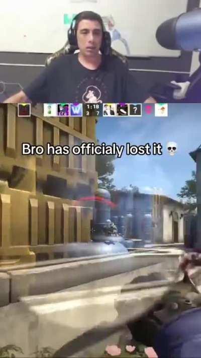 Bro has officially lost it ☠️ 