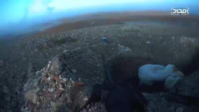 Drone Captures Speeding T-72 Tank Crush Fleeing ISIS Fighters