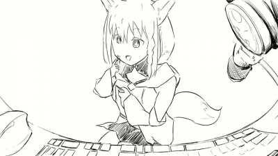 Shirakami Fubuki at Desk (I Animations)