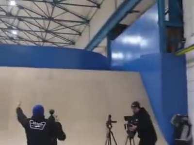 Triple backflip on BMX