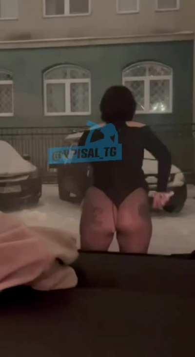 Russian girls in winter offer warmth NSFW