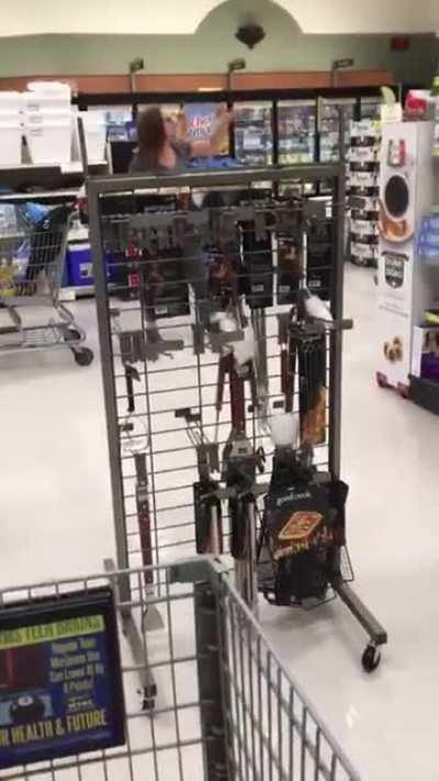 Woman in Long Island supermarket freaks out when asked to wear a mask [OC]