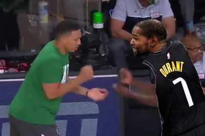 THE CELTICS HAVE SWEPT THE NETS, EVERYBODY DO THE BANNER 18 BOOGIE