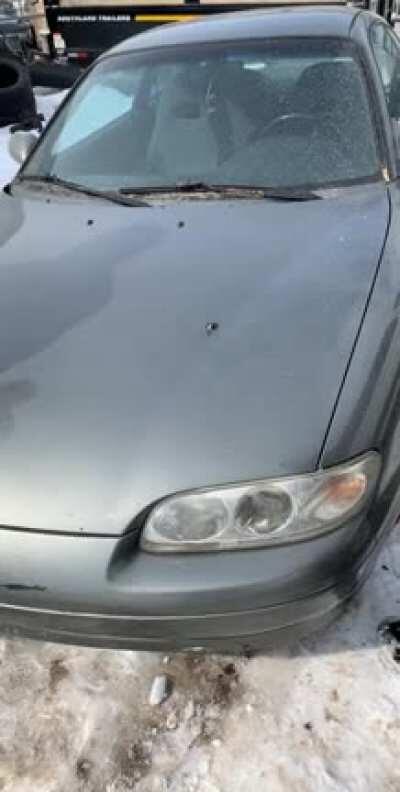 Customer installed the wrong battery and slammed the hood down. I’ve seen it all now.