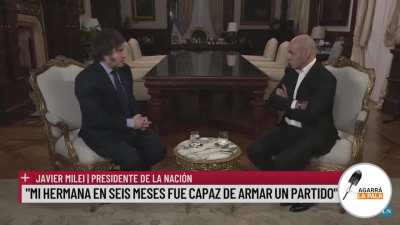 Javier Milei en la entrevista con Esteban Trebucq: 