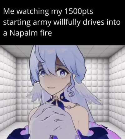 I don't even ask for a Napalm nerf, I just want my soldiers to have even the slightest of basic survival instincts.